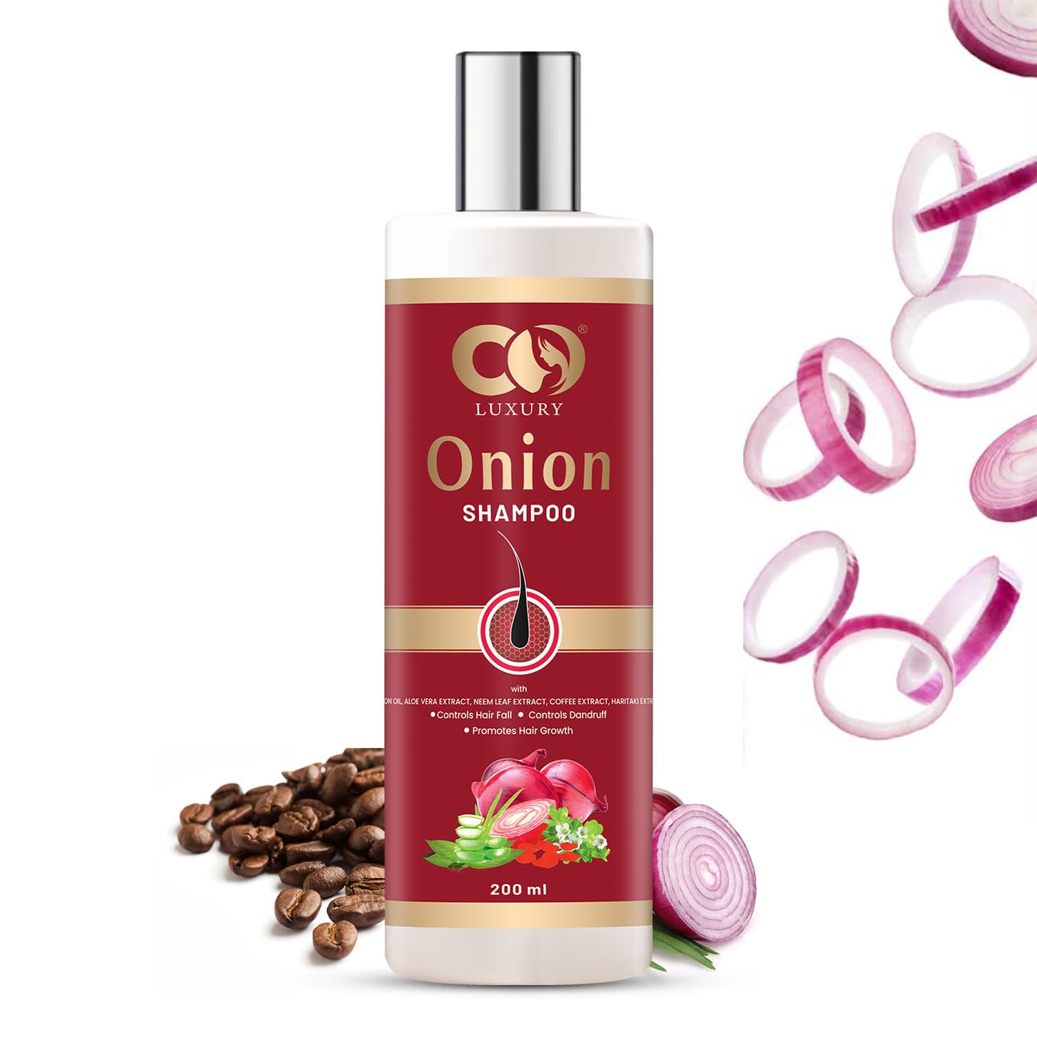 Luxury Onion Shampoo with AloeVera  (200 ml)